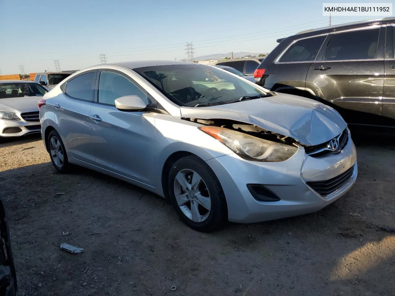 2011 Hyundai Elantra Gls VIN: KMHDH4AE1BU111952 Lot: 73089364