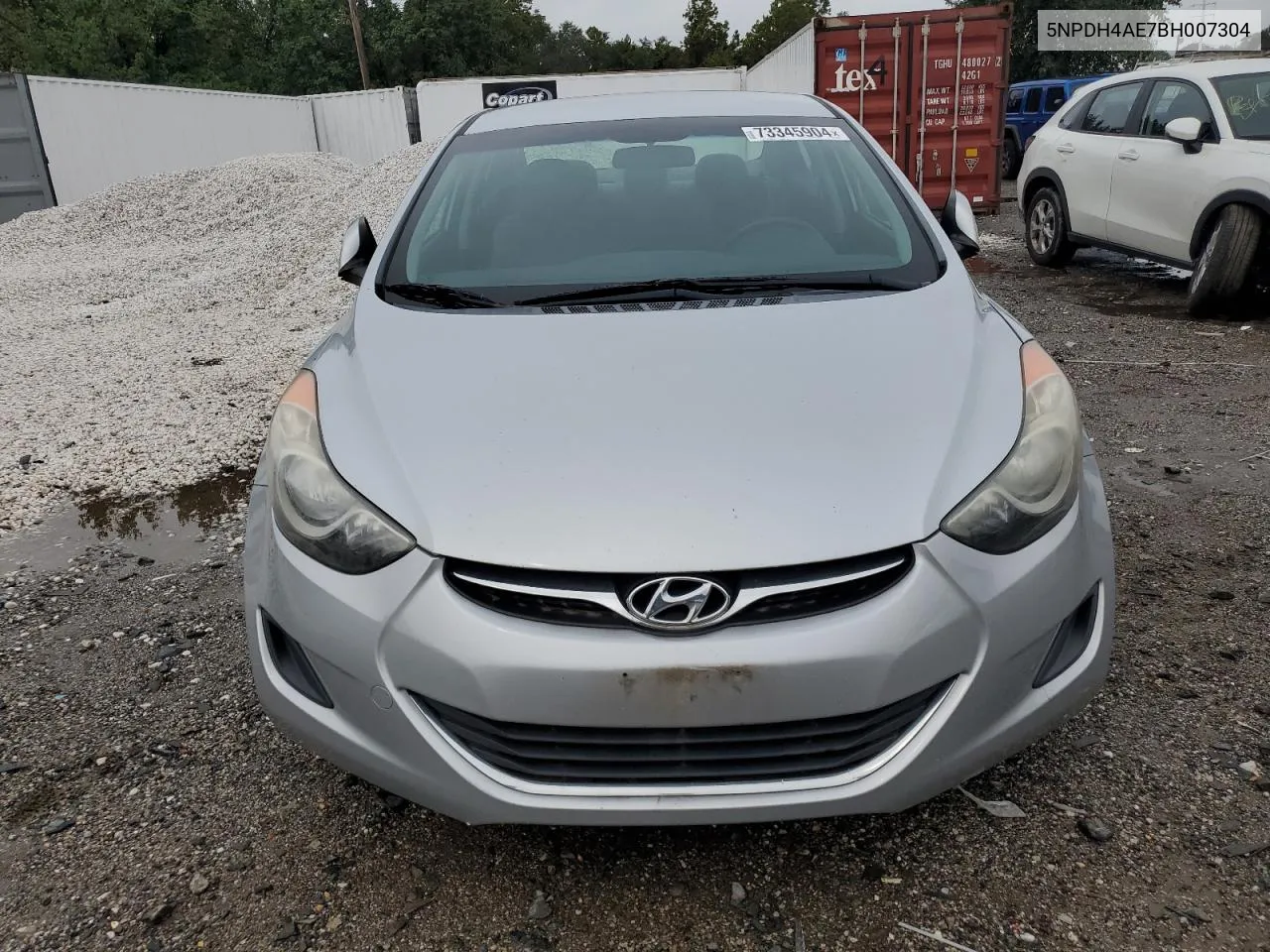 2011 Hyundai Elantra Gls VIN: 5NPDH4AE7BH007304 Lot: 73345904