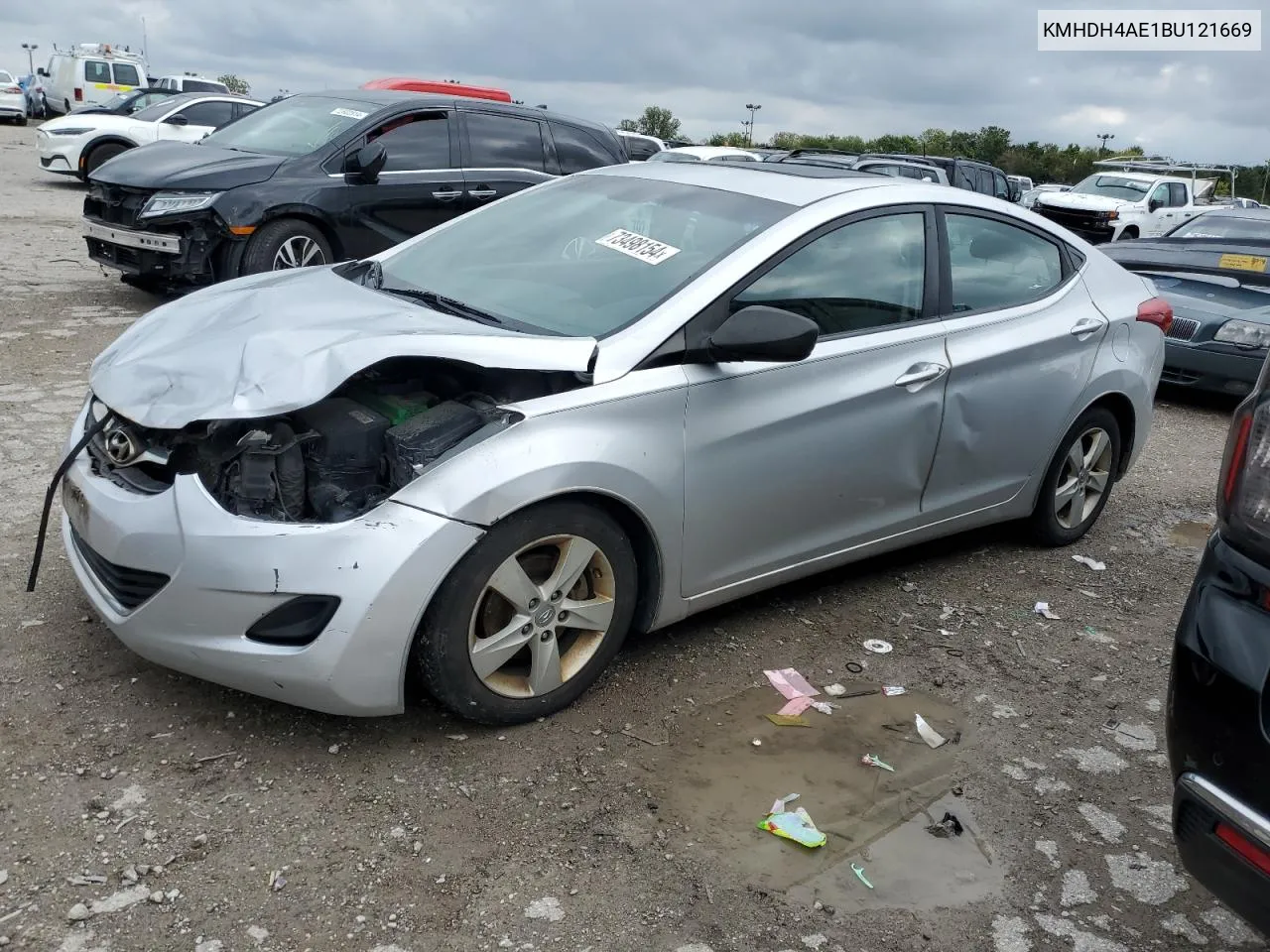 KMHDH4AE1BU121669 2011 Hyundai Elantra Gls