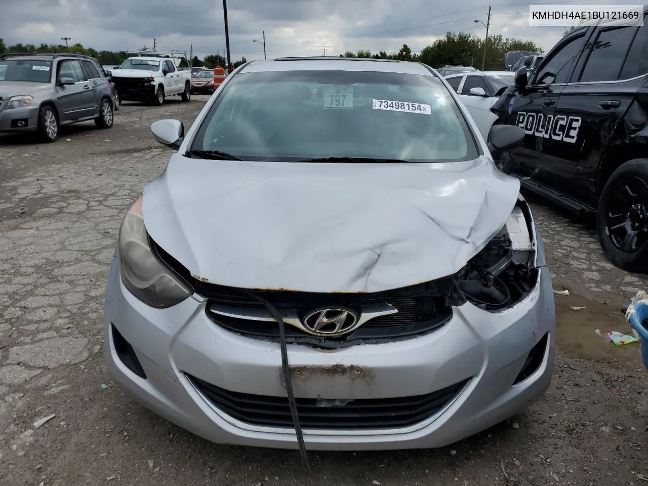 KMHDH4AE1BU121669 2011 Hyundai Elantra Gls