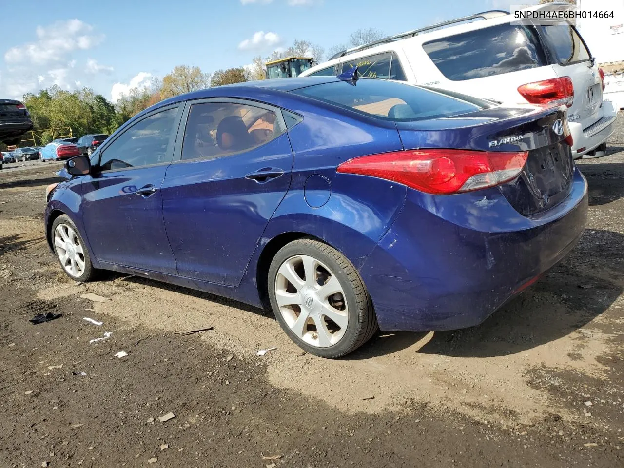 5NPDH4AE6BH014664 2011 Hyundai Elantra Gls