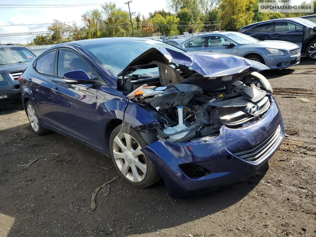 2011 Hyundai Elantra Gls VIN: 5NPDH4AE6BH014664 Lot: 73613354