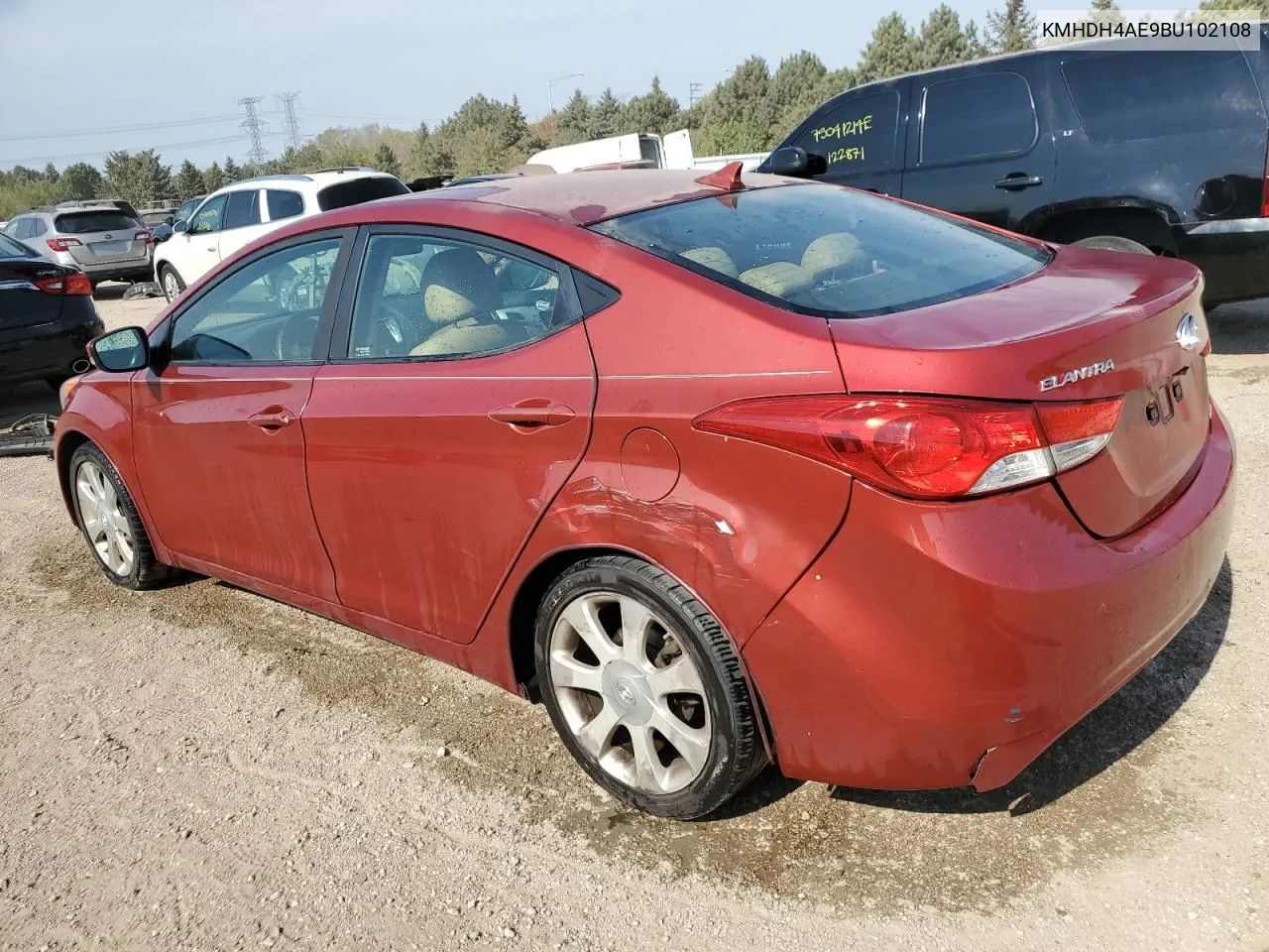 2011 Hyundai Elantra Gls VIN: KMHDH4AE9BU102108 Lot: 74724114