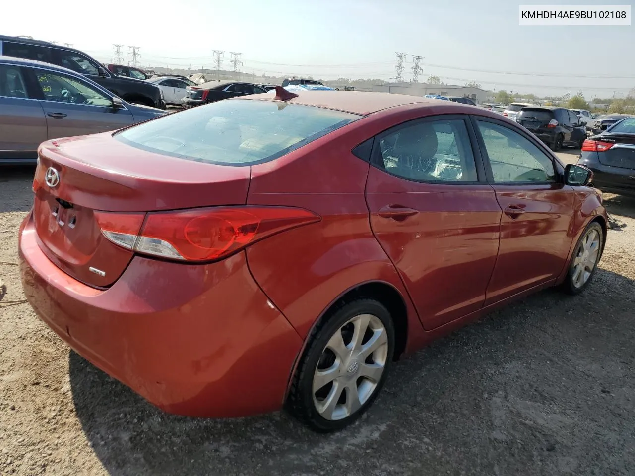 2011 Hyundai Elantra Gls VIN: KMHDH4AE9BU102108 Lot: 74724114