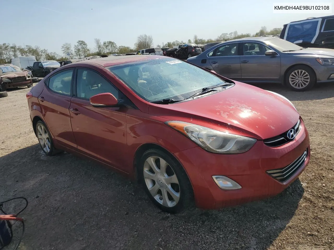 2011 Hyundai Elantra Gls VIN: KMHDH4AE9BU102108 Lot: 74724114