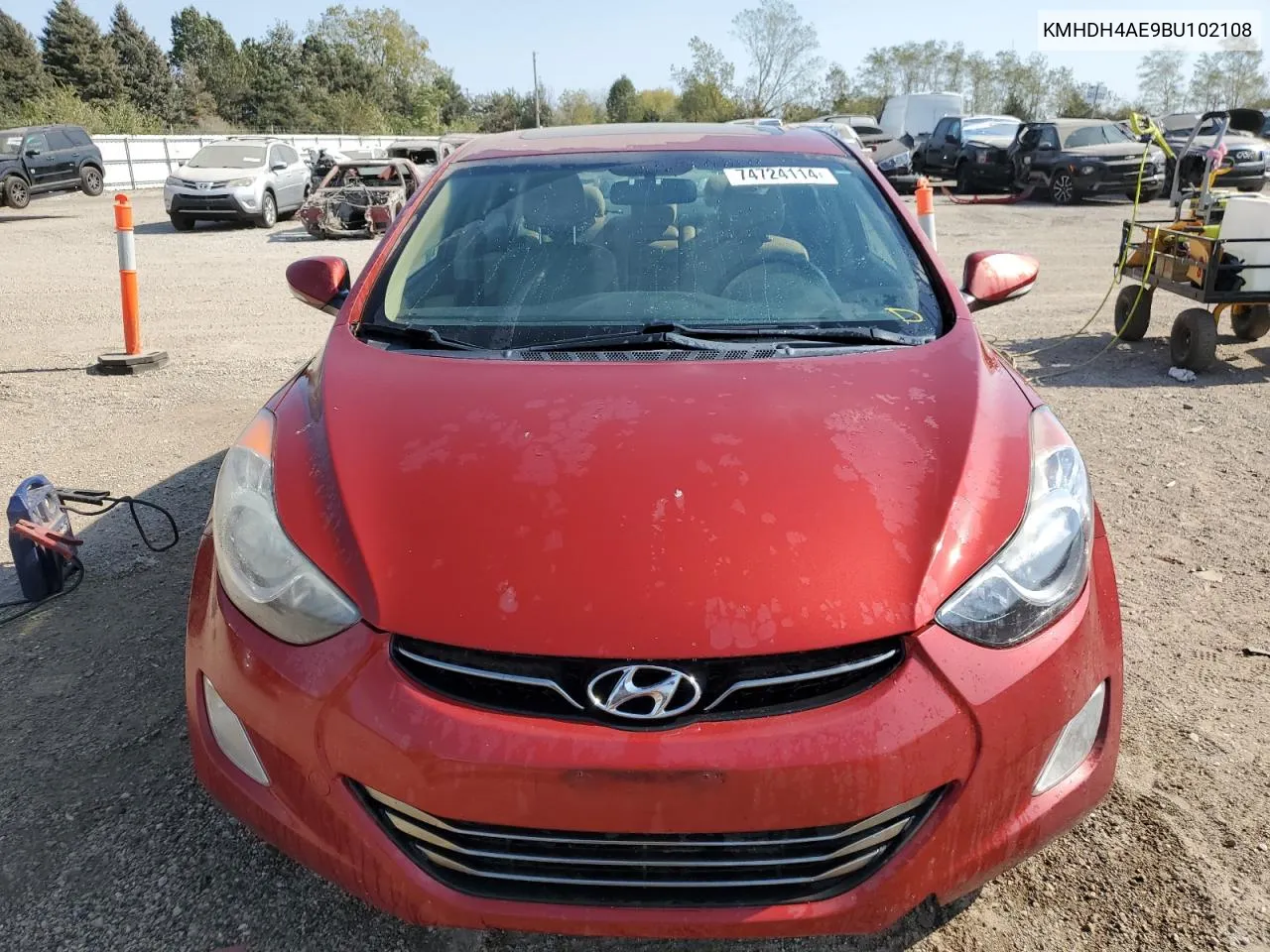 2011 Hyundai Elantra Gls VIN: KMHDH4AE9BU102108 Lot: 74724114