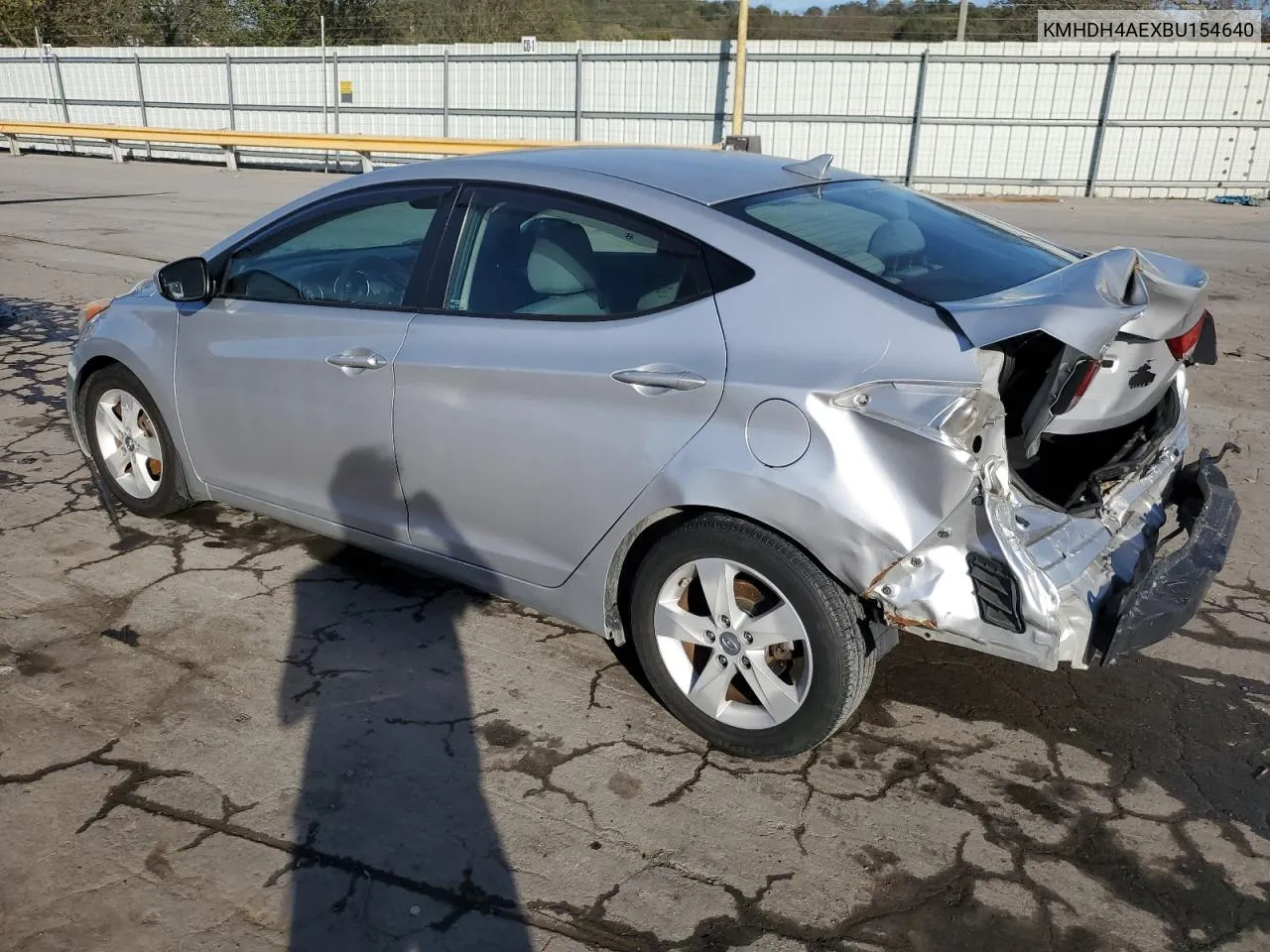 KMHDH4AEXBU154640 2011 Hyundai Elantra Gls