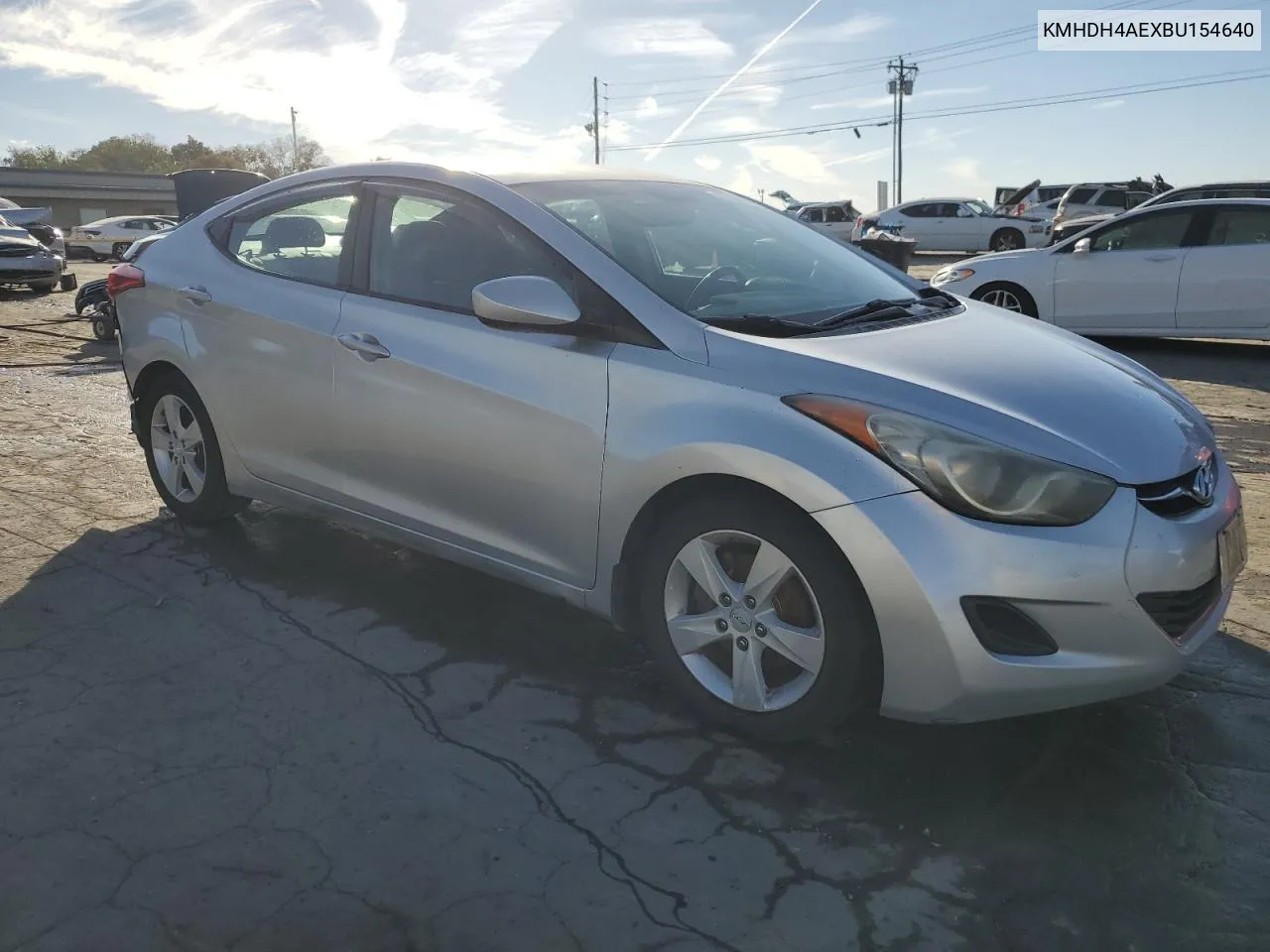 2011 Hyundai Elantra Gls VIN: KMHDH4AEXBU154640 Lot: 75738974