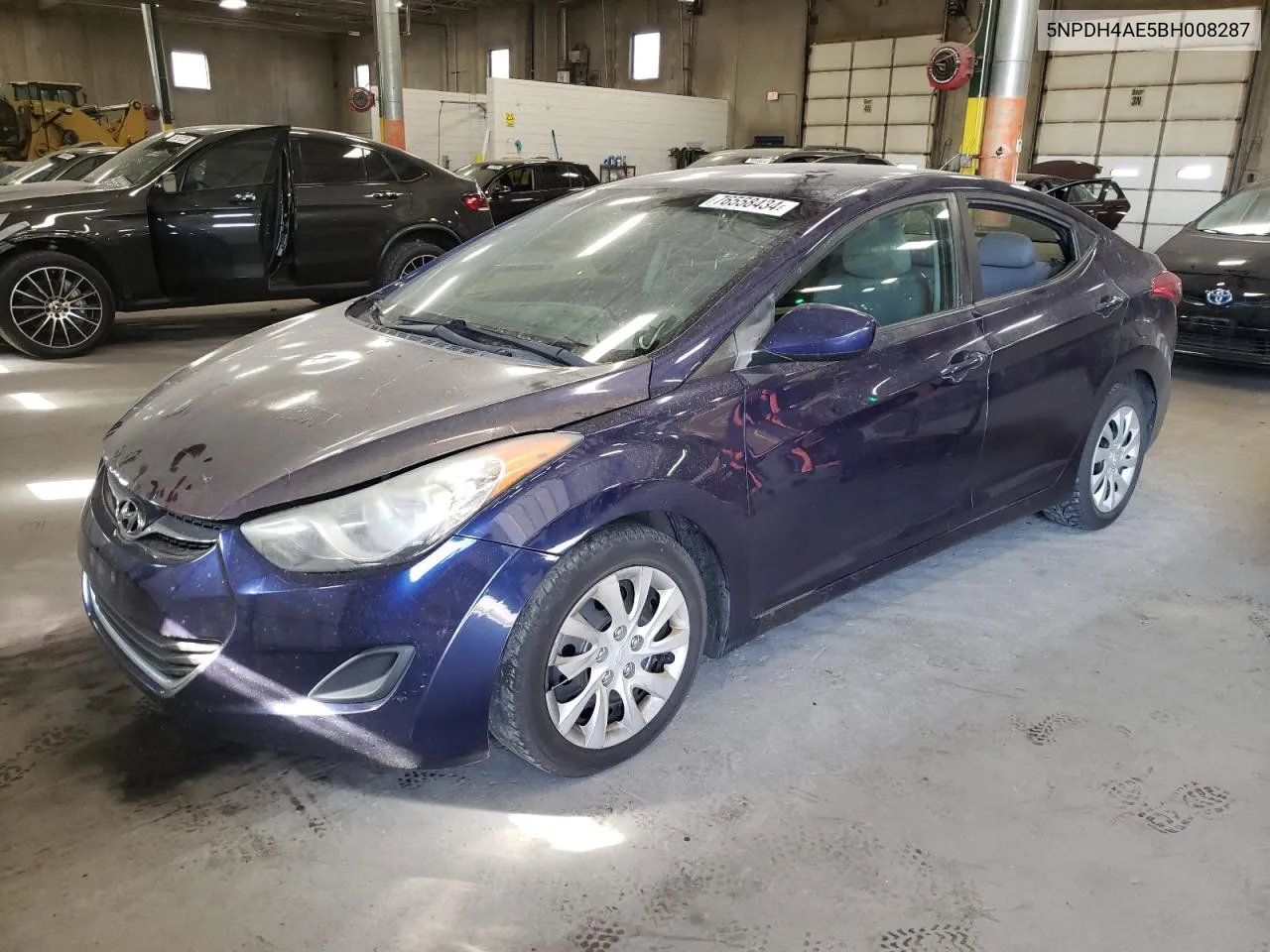 5NPDH4AE5BH008287 2011 Hyundai Elantra Gls