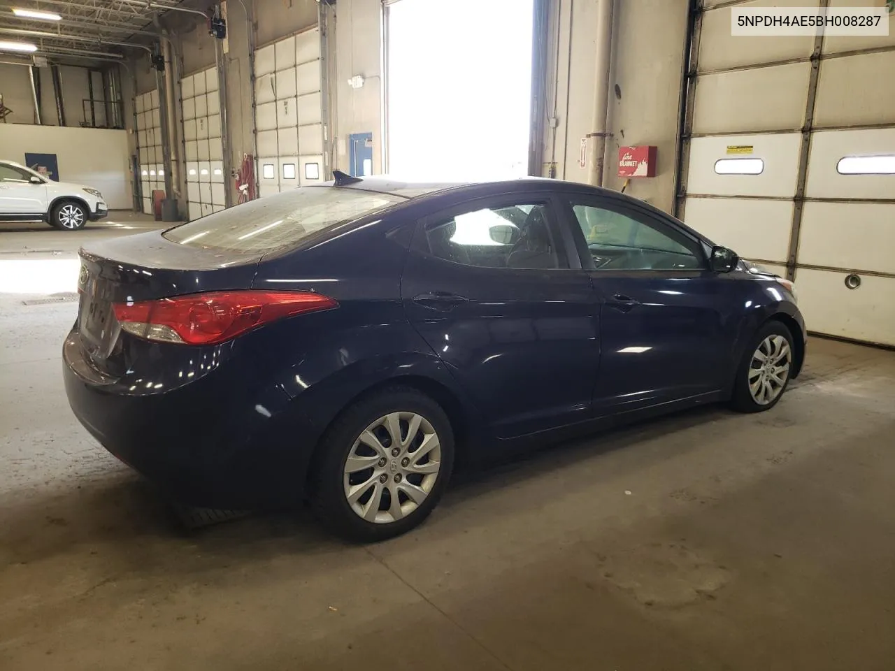 5NPDH4AE5BH008287 2011 Hyundai Elantra Gls