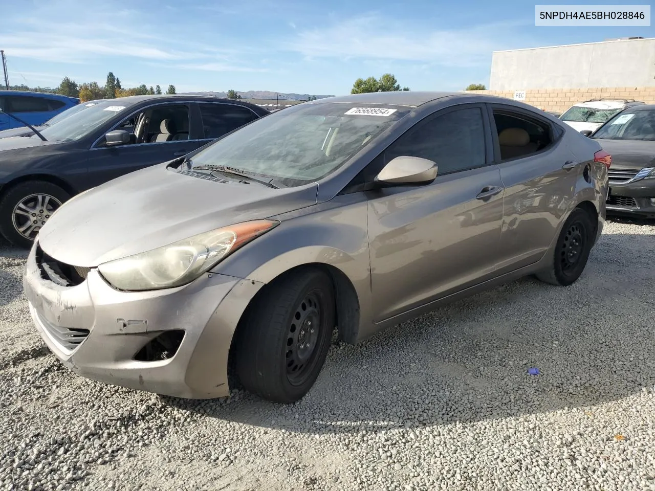 5NPDH4AE5BH028846 2011 Hyundai Elantra Gls