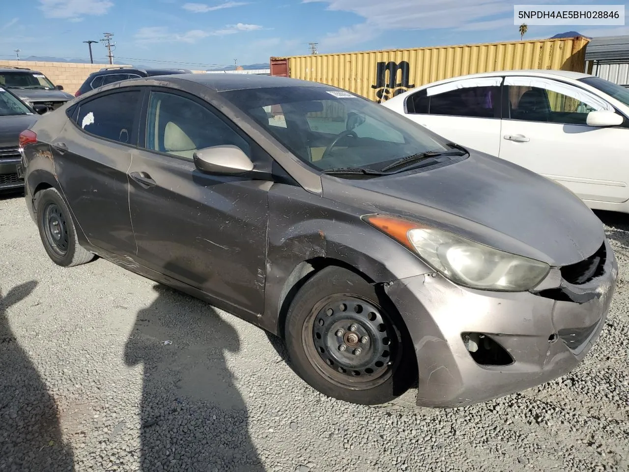 2011 Hyundai Elantra Gls VIN: 5NPDH4AE5BH028846 Lot: 76568954