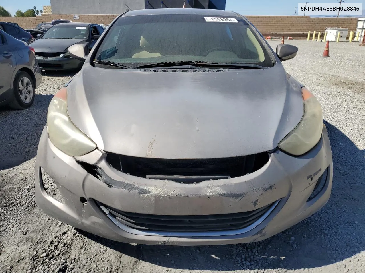 2011 Hyundai Elantra Gls VIN: 5NPDH4AE5BH028846 Lot: 76568954