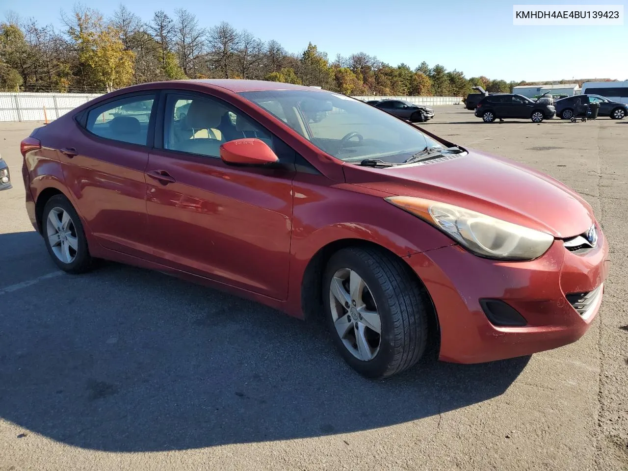 2011 Hyundai Elantra Gls VIN: KMHDH4AE4BU139423 Lot: 77026804