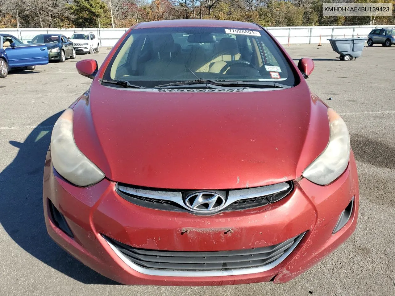 2011 Hyundai Elantra Gls VIN: KMHDH4AE4BU139423 Lot: 77026804