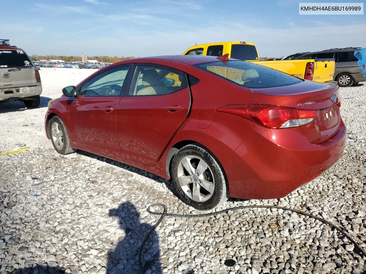 2011 Hyundai Elantra Gls VIN: KMHDH4AE6BU169989 Lot: 77159054