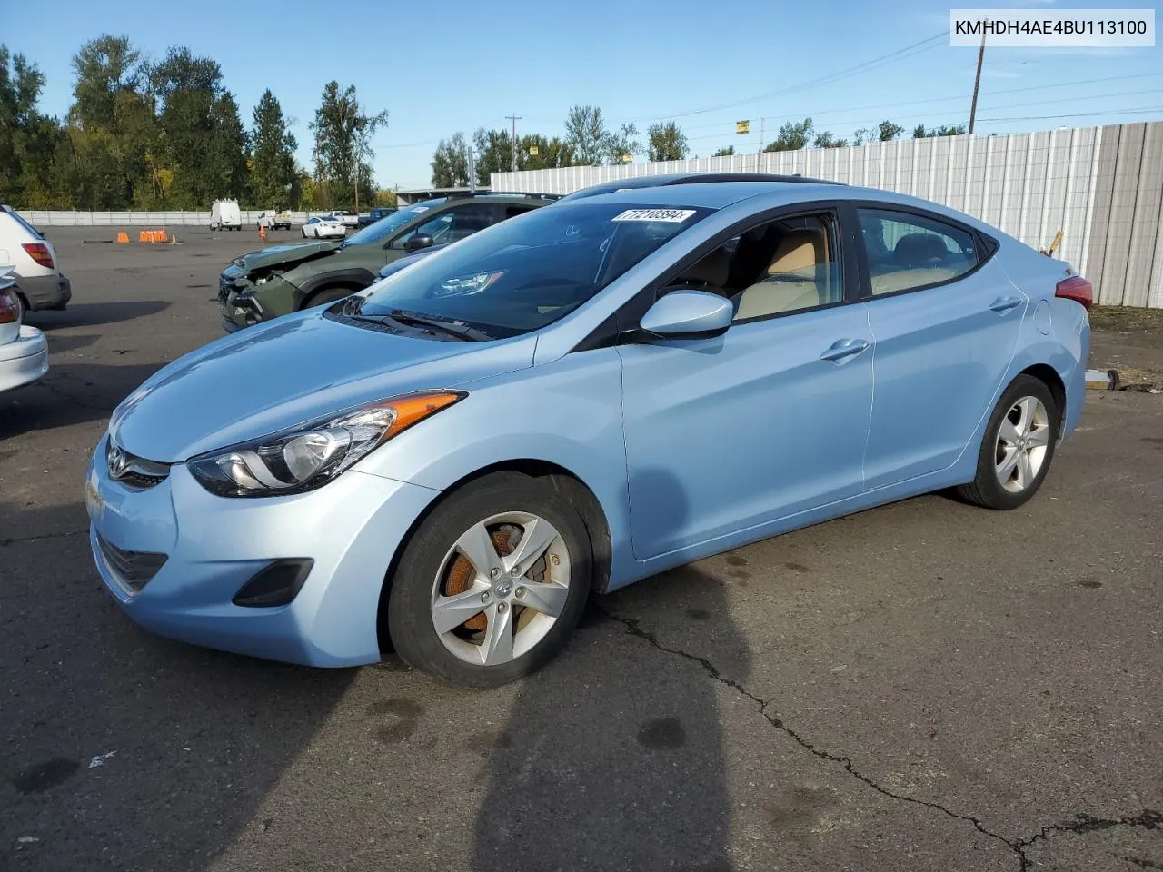 KMHDH4AE4BU113100 2011 Hyundai Elantra Gls