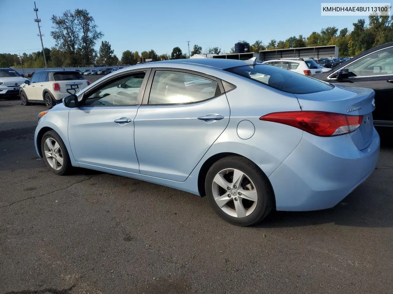 KMHDH4AE4BU113100 2011 Hyundai Elantra Gls