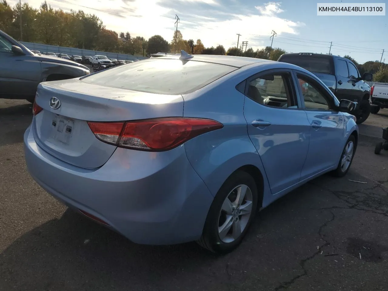 KMHDH4AE4BU113100 2011 Hyundai Elantra Gls