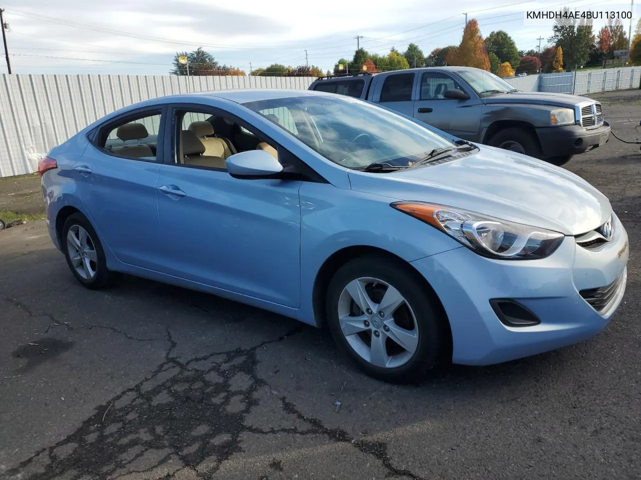 2011 Hyundai Elantra Gls VIN: KMHDH4AE4BU113100 Lot: 77210394