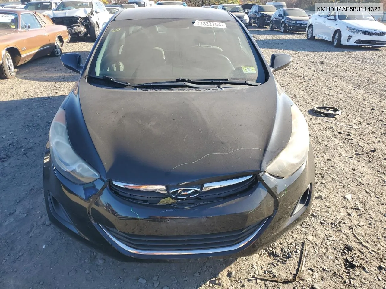 2011 Hyundai Elantra Gls VIN: KMHDH4AE5BU114322 Lot: 77322784