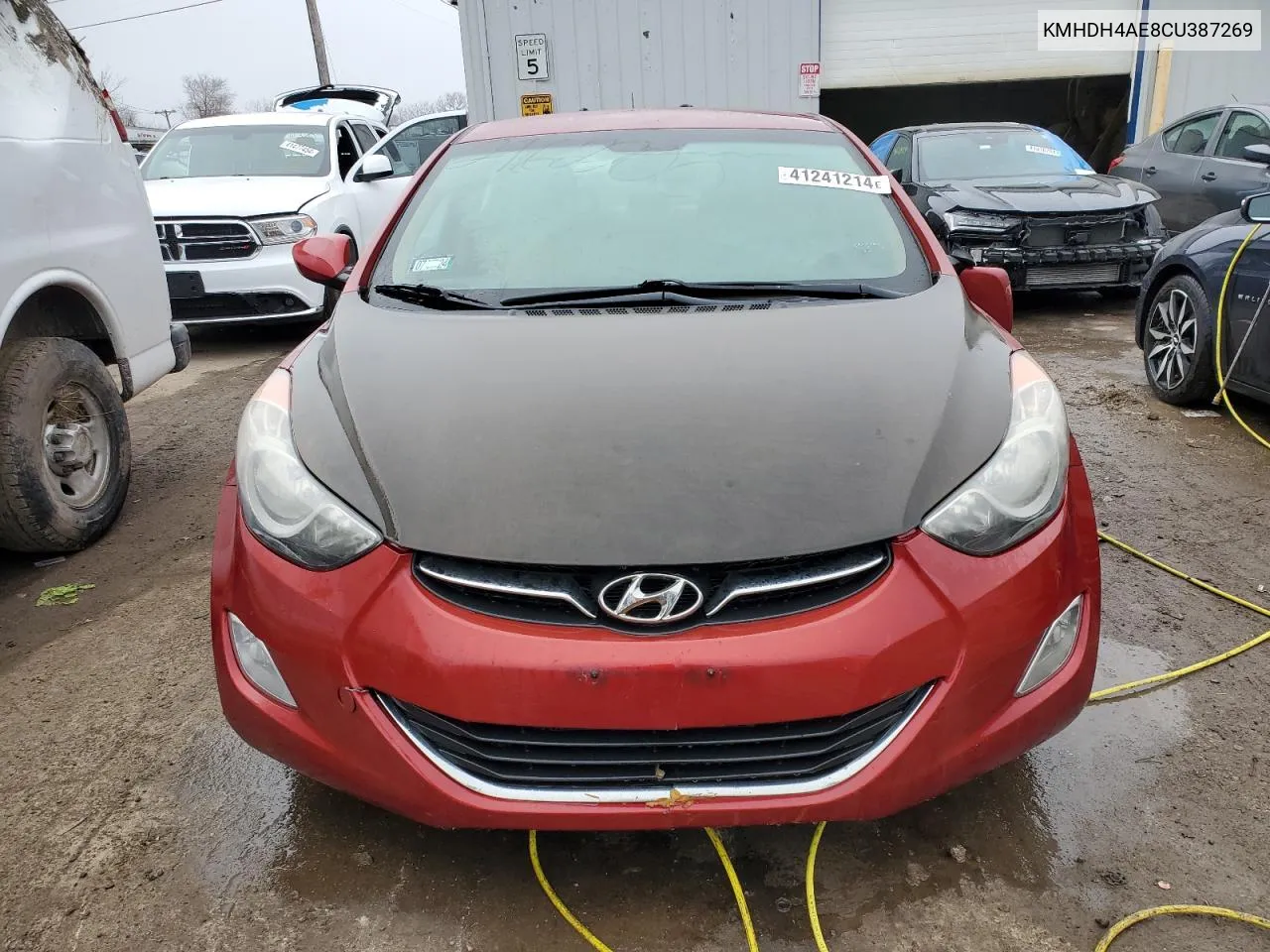 2012 Hyundai Elantra Gls VIN: KMHDH4AE8CU387269 Lot: 41241214