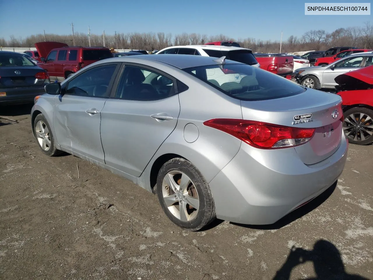 2012 Hyundai Elantra Gls VIN: 5NPDH4AE5CH100744 Lot: 49165384