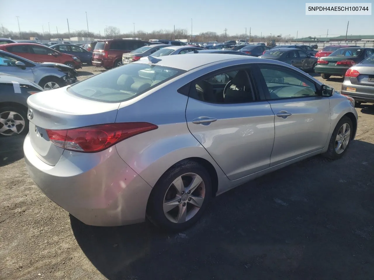 5NPDH4AE5CH100744 2012 Hyundai Elantra Gls