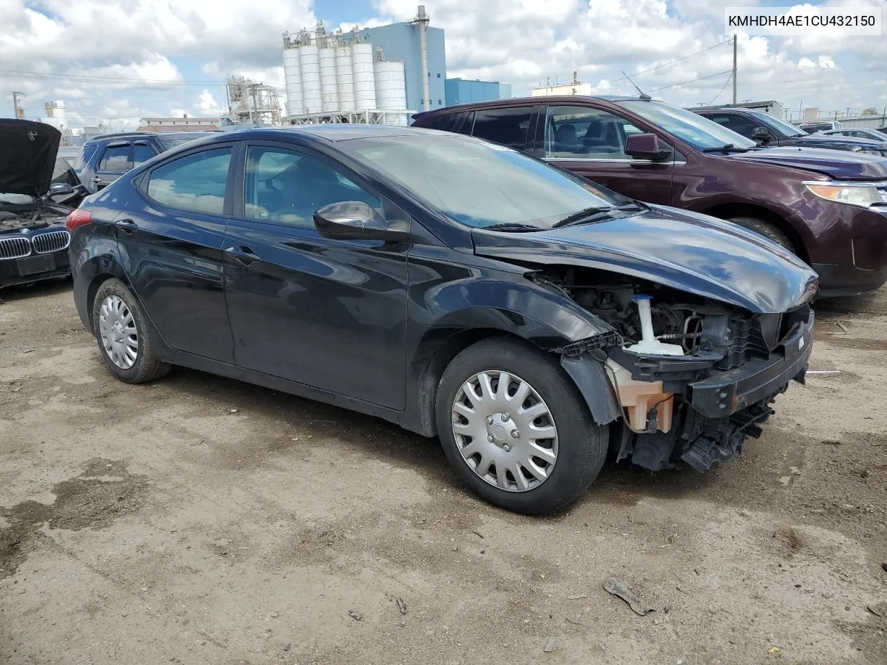 KMHDH4AE1CU432150 2012 Hyundai Elantra Gls