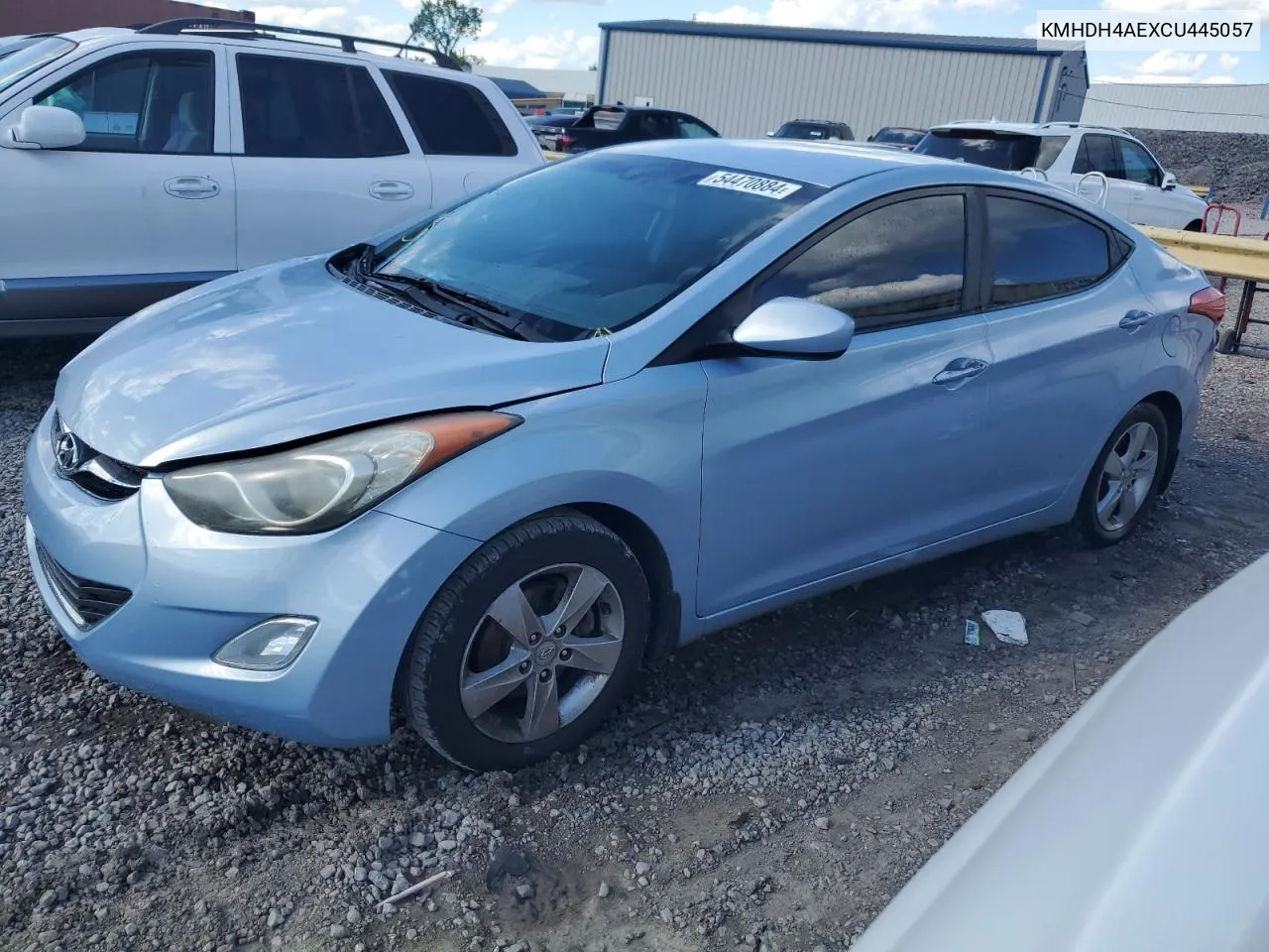 KMHDH4AEXCU445057 2012 Hyundai Elantra Gls