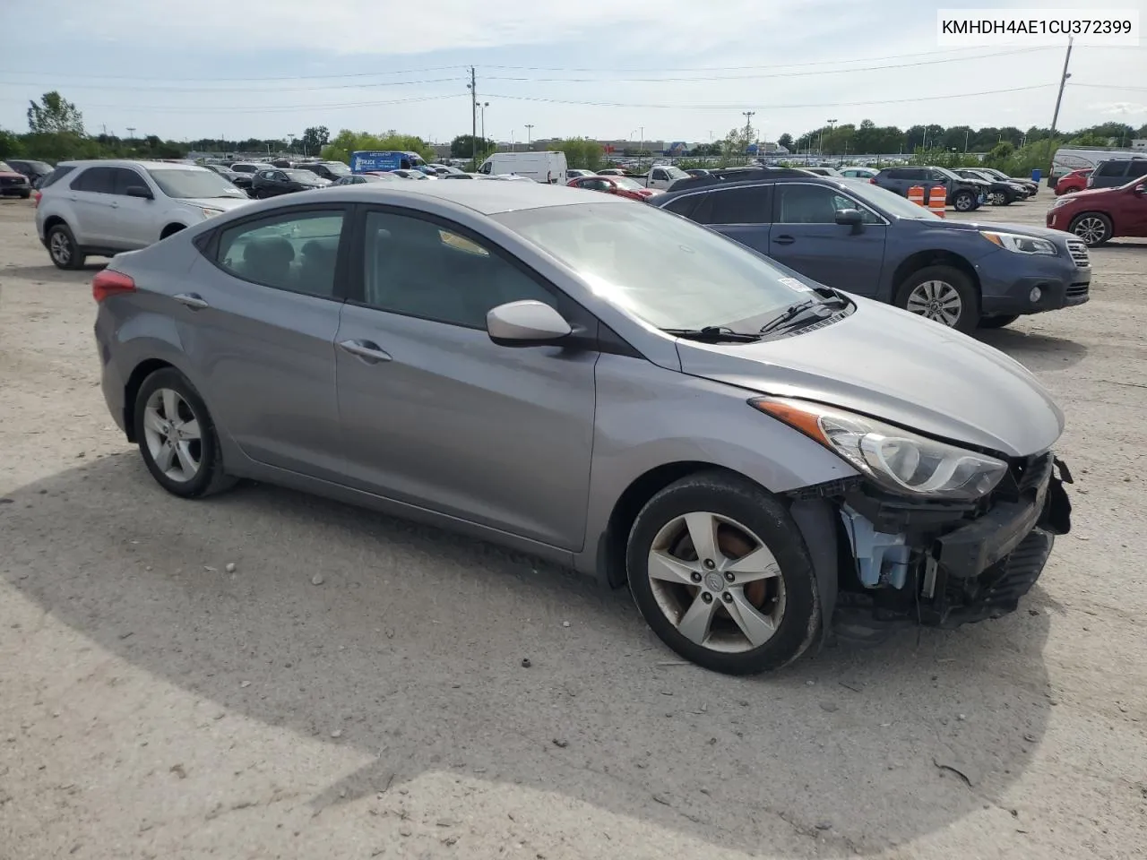 KMHDH4AE1CU372399 2012 Hyundai Elantra Gls