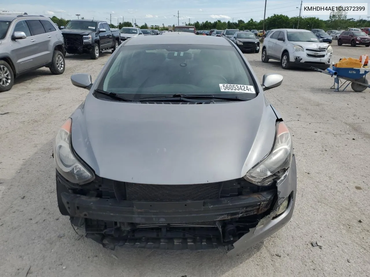 KMHDH4AE1CU372399 2012 Hyundai Elantra Gls