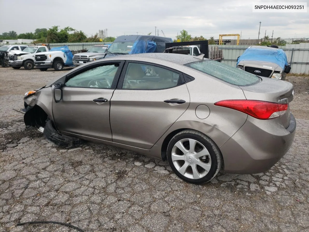 2012 Hyundai Elantra Gls VIN: 5NPDH4AE0CH093251 Lot: 56949804