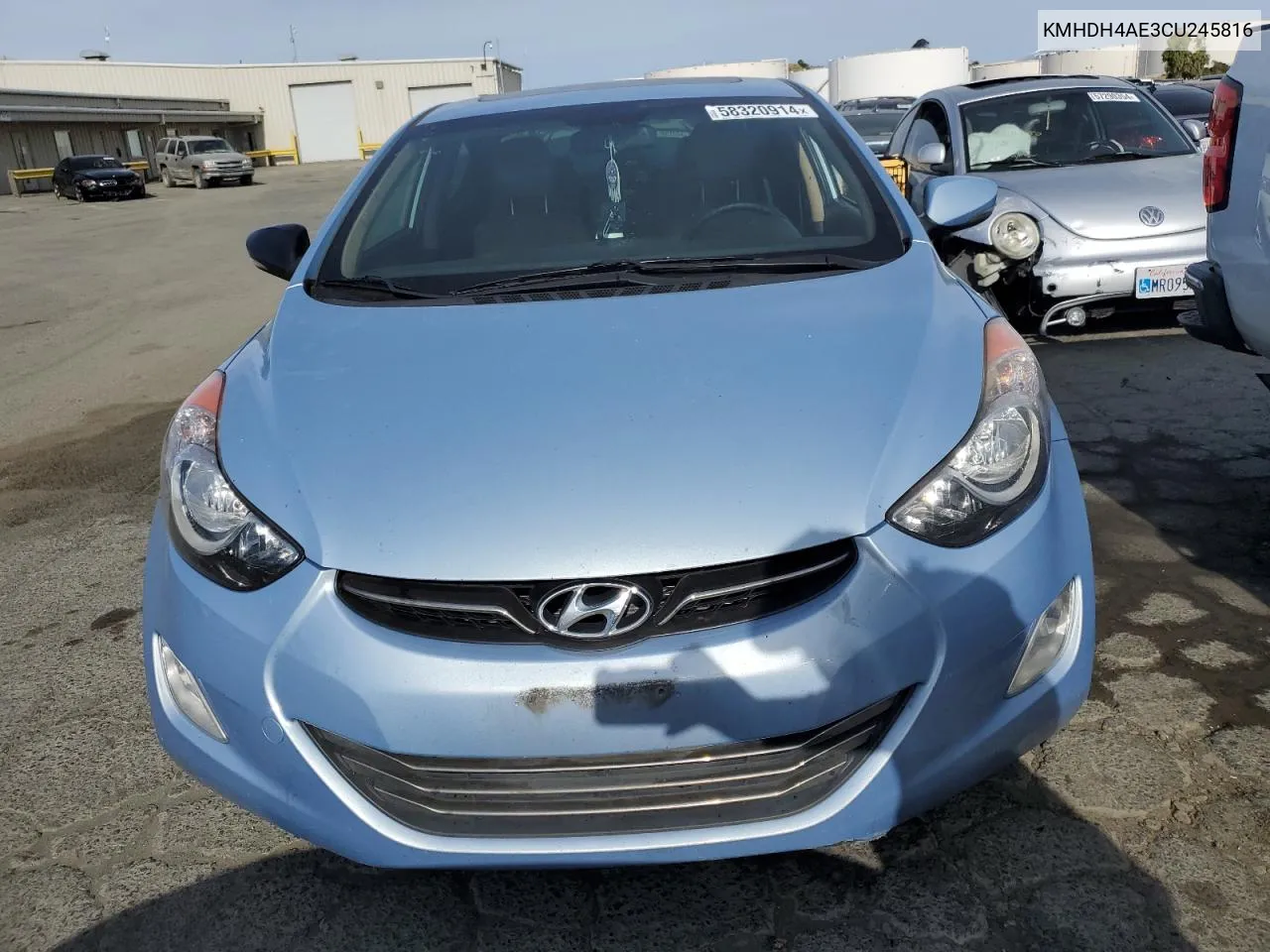 KMHDH4AE3CU245816 2012 Hyundai Elantra Gls