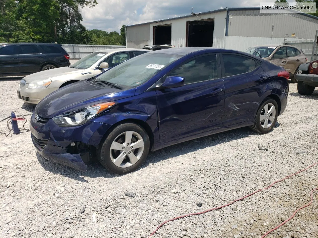 2012 Hyundai Elantra Gls VIN: 5NPDH4AE4CH066067 Lot: 58727324