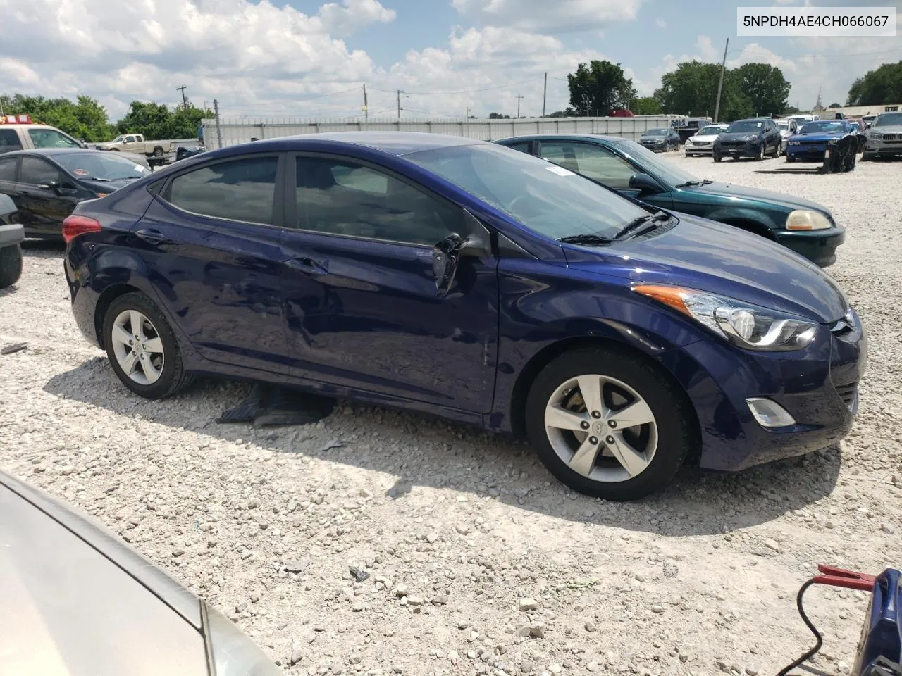 2012 Hyundai Elantra Gls VIN: 5NPDH4AE4CH066067 Lot: 58727324