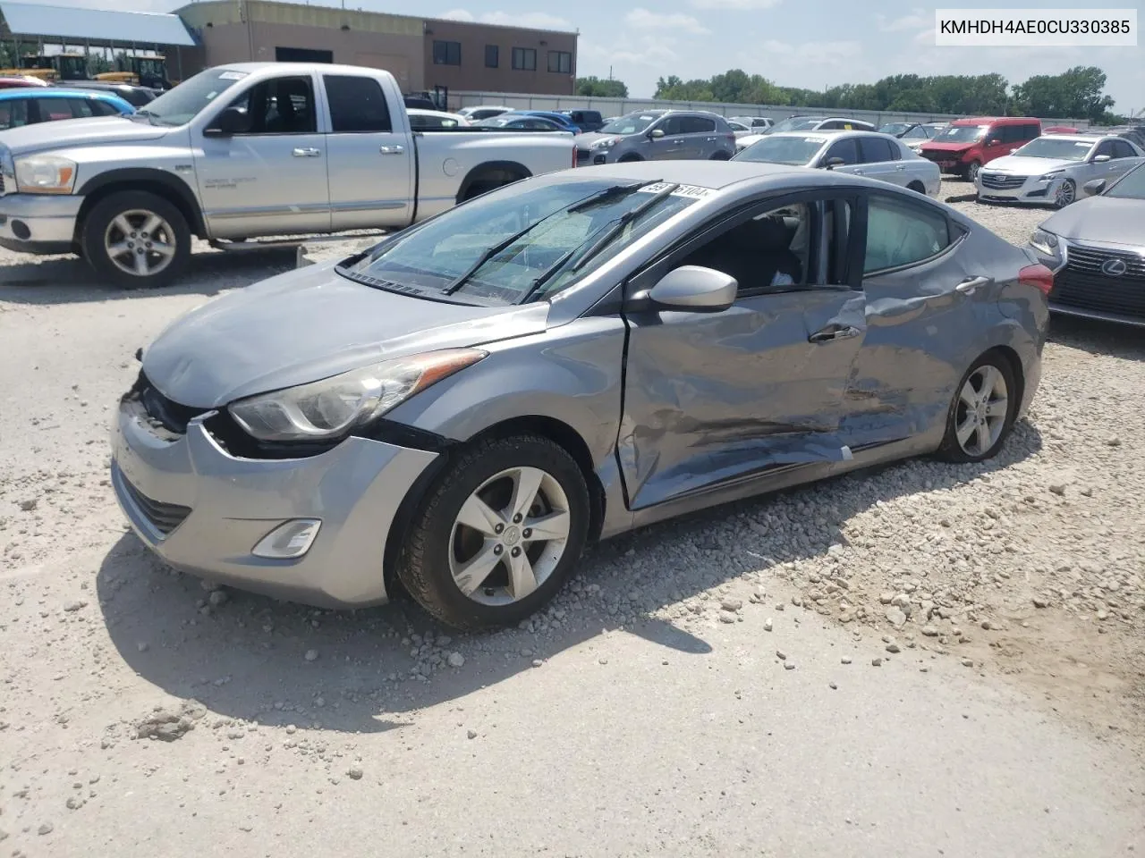 KMHDH4AE0CU330385 2012 Hyundai Elantra Gls