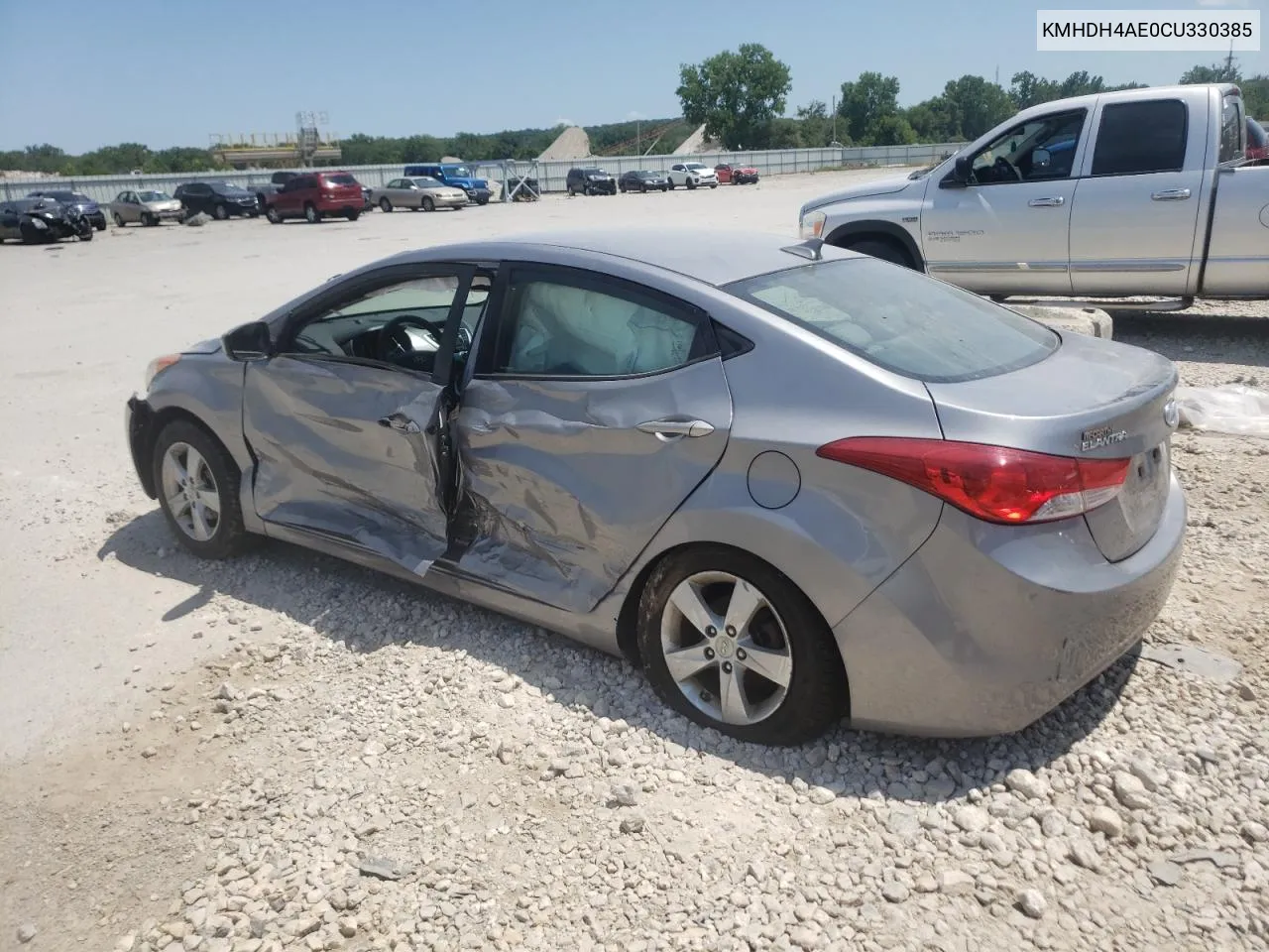 KMHDH4AE0CU330385 2012 Hyundai Elantra Gls