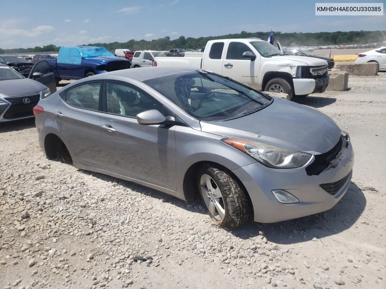 KMHDH4AE0CU330385 2012 Hyundai Elantra Gls