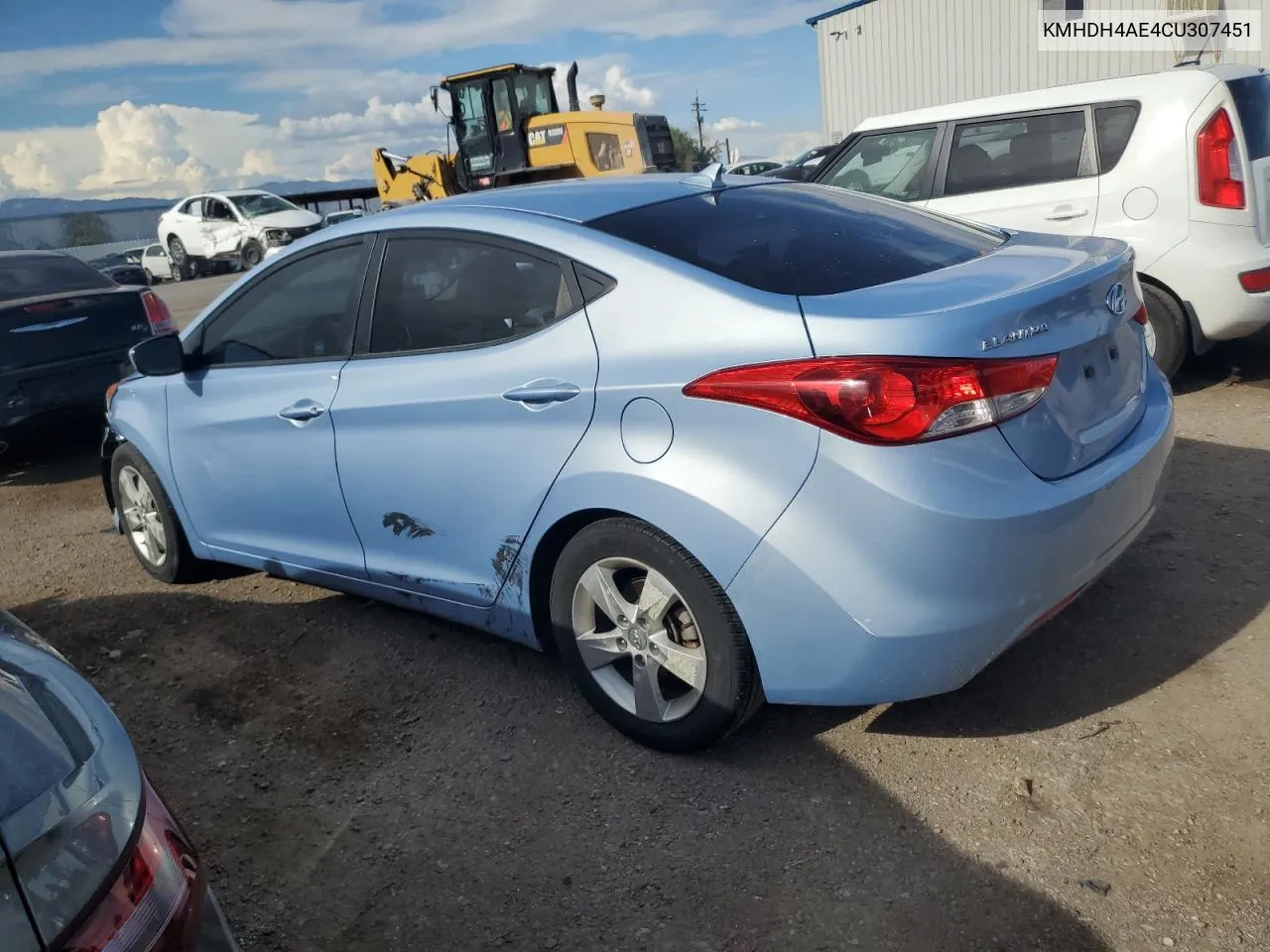 2012 Hyundai Elantra Gls VIN: KMHDH4AE4CU307451 Lot: 60513364