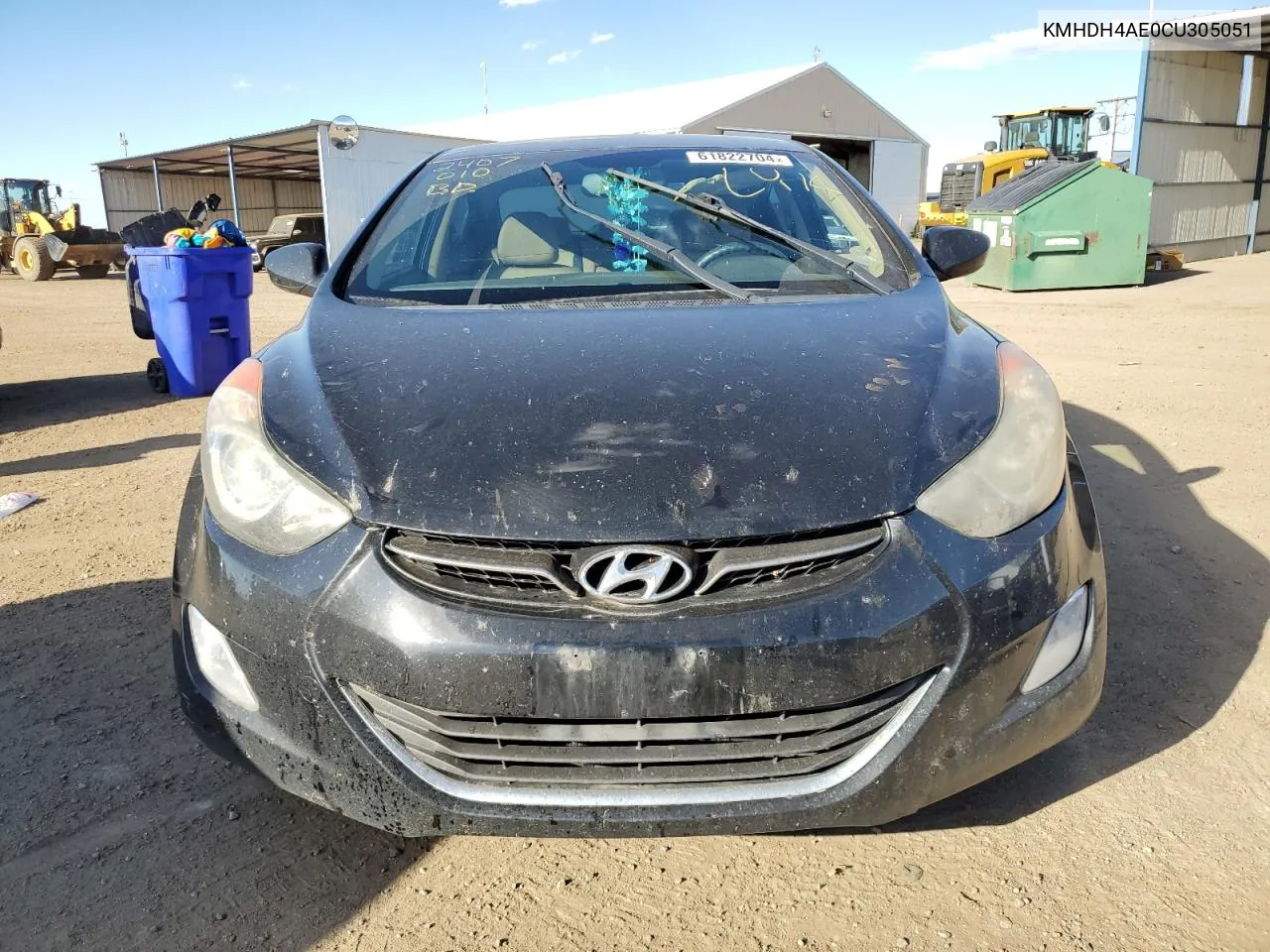 2012 Hyundai Elantra Gls VIN: KMHDH4AE0CU305051 Lot: 61822704