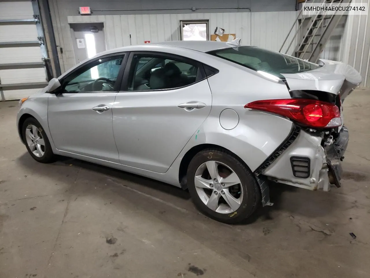 KMHDH4AE0CU274142 2012 Hyundai Elantra Gls