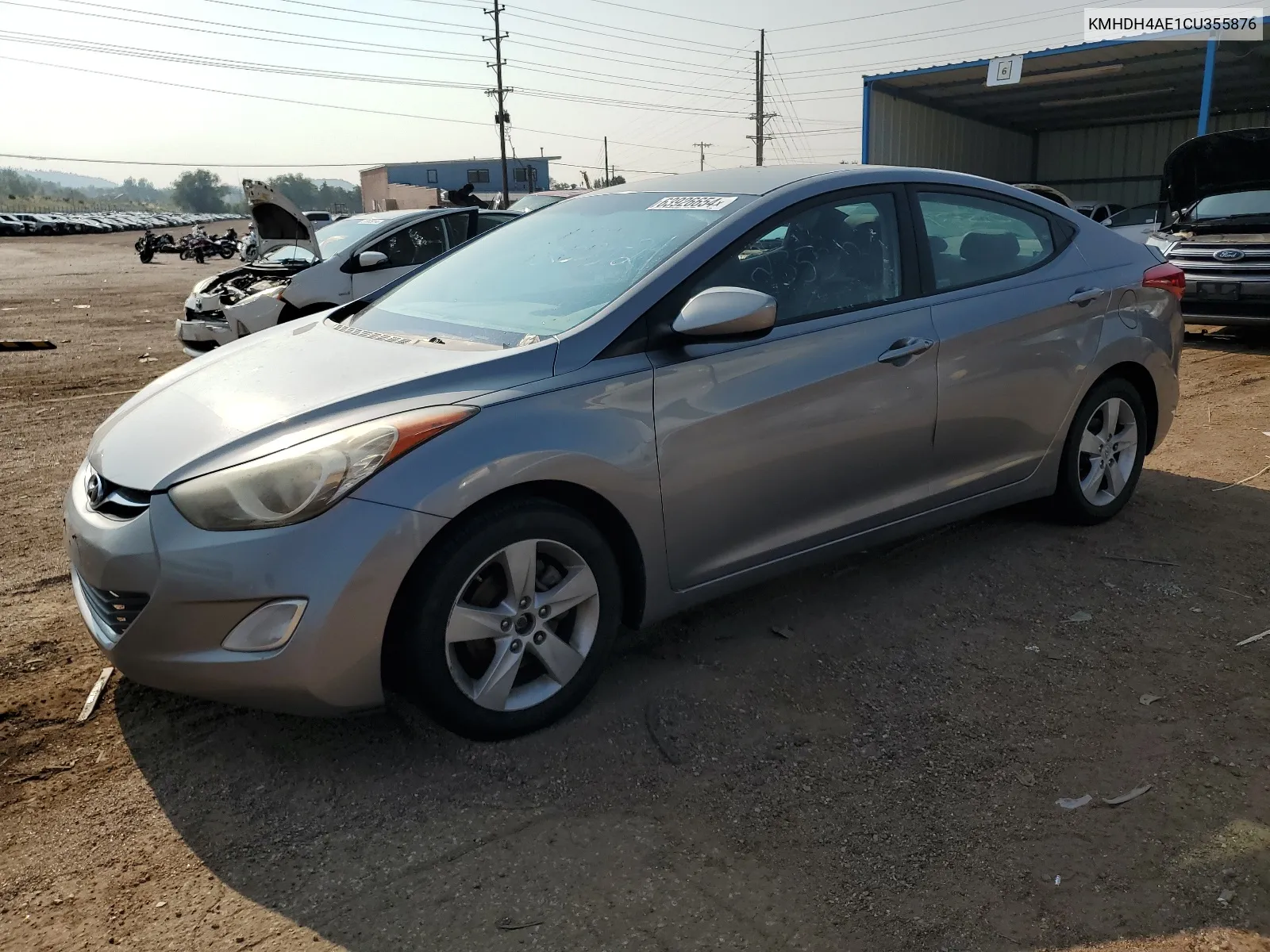 2012 Hyundai Elantra Gls VIN: KMHDH4AE1CU355876 Lot: 63926654