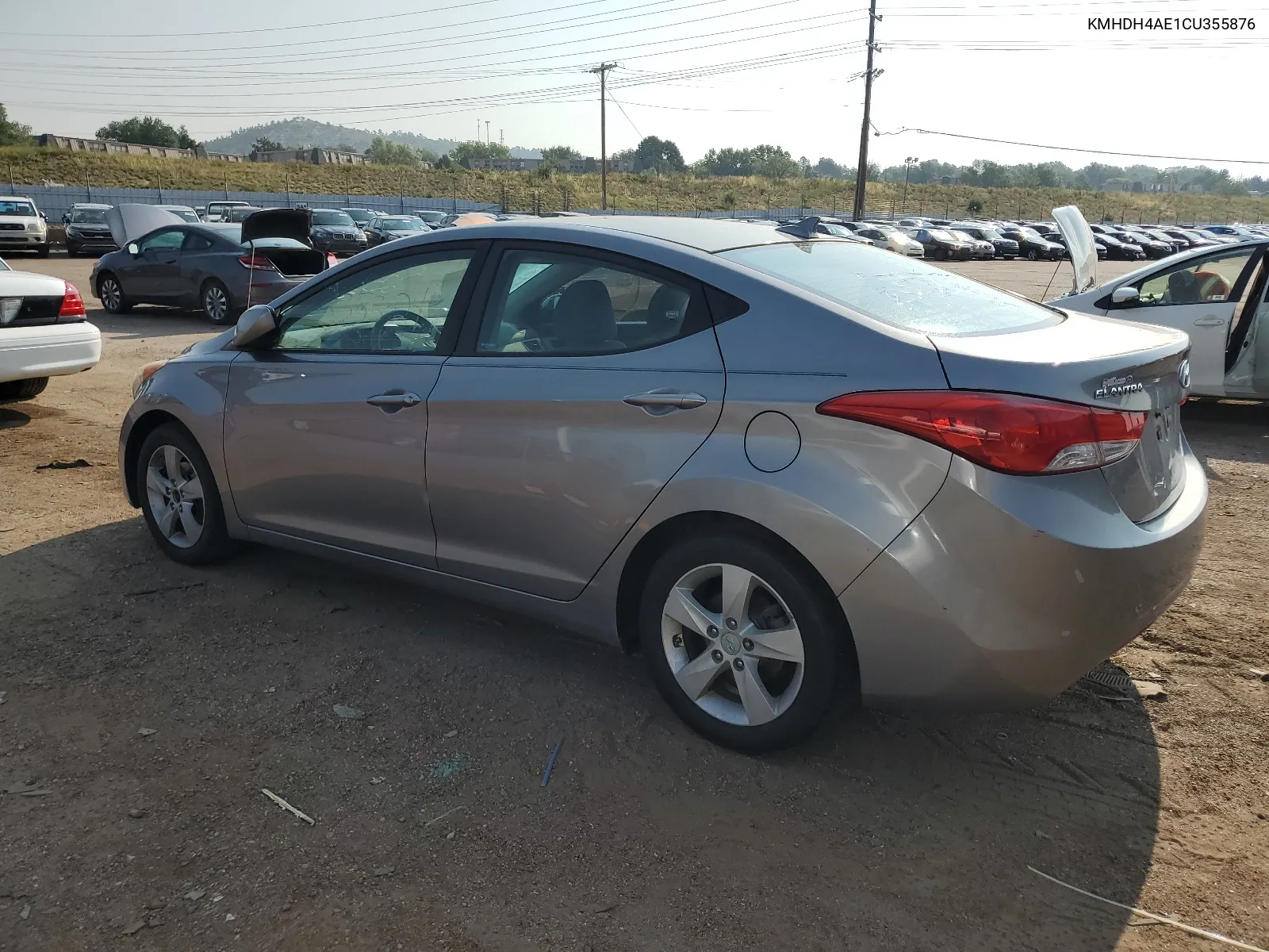 2012 Hyundai Elantra Gls VIN: KMHDH4AE1CU355876 Lot: 63926654