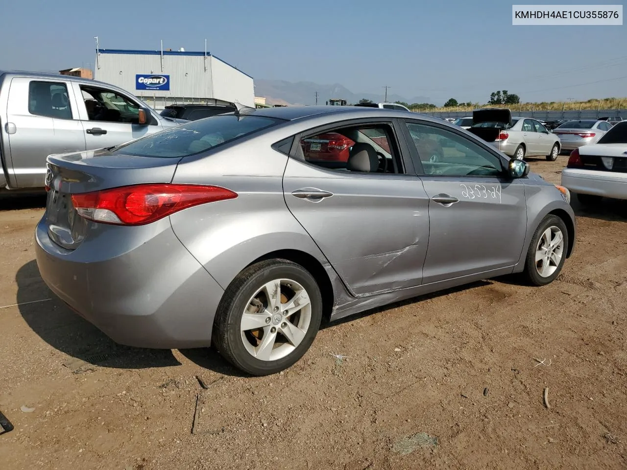 2012 Hyundai Elantra Gls VIN: KMHDH4AE1CU355876 Lot: 63926654