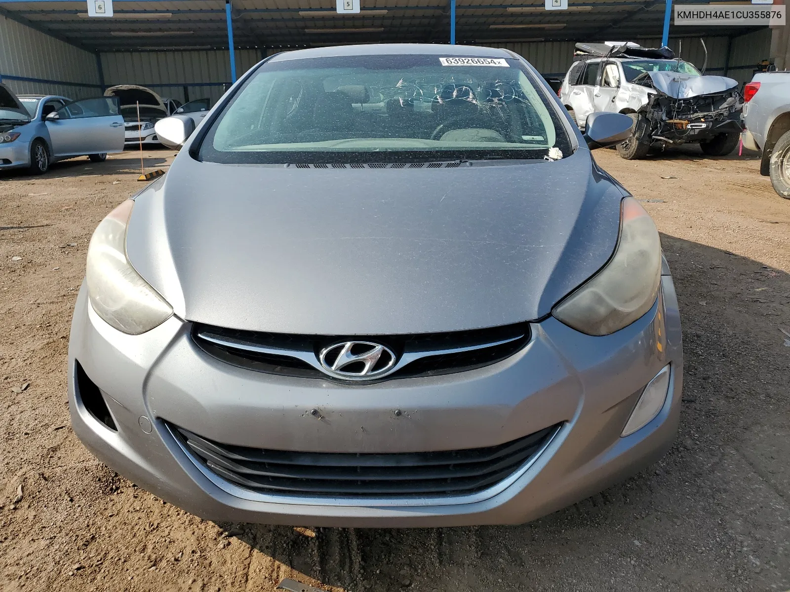 2012 Hyundai Elantra Gls VIN: KMHDH4AE1CU355876 Lot: 63926654