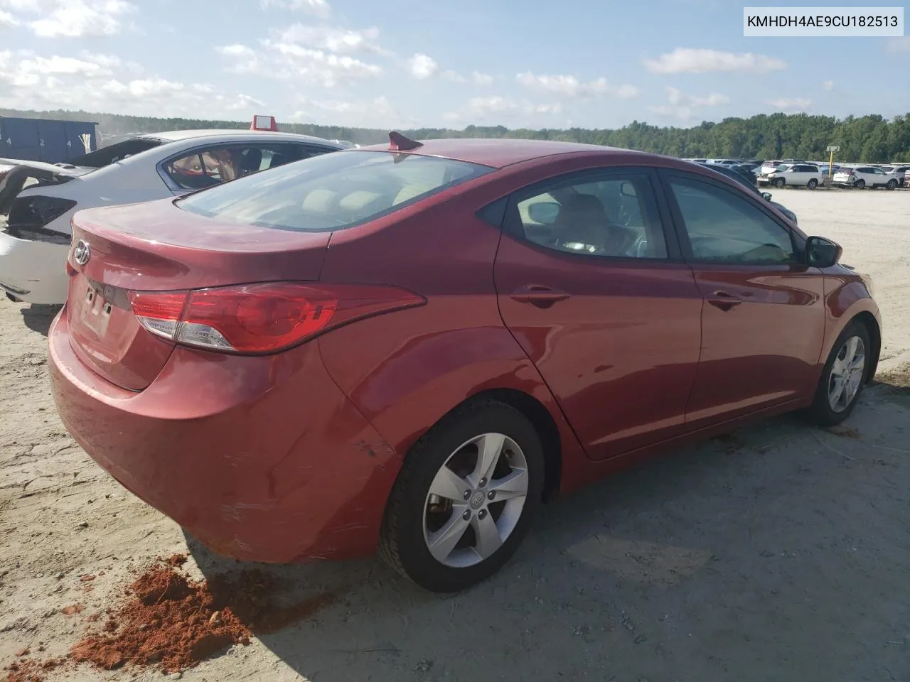 KMHDH4AE9CU182513 2012 Hyundai Elantra Gls