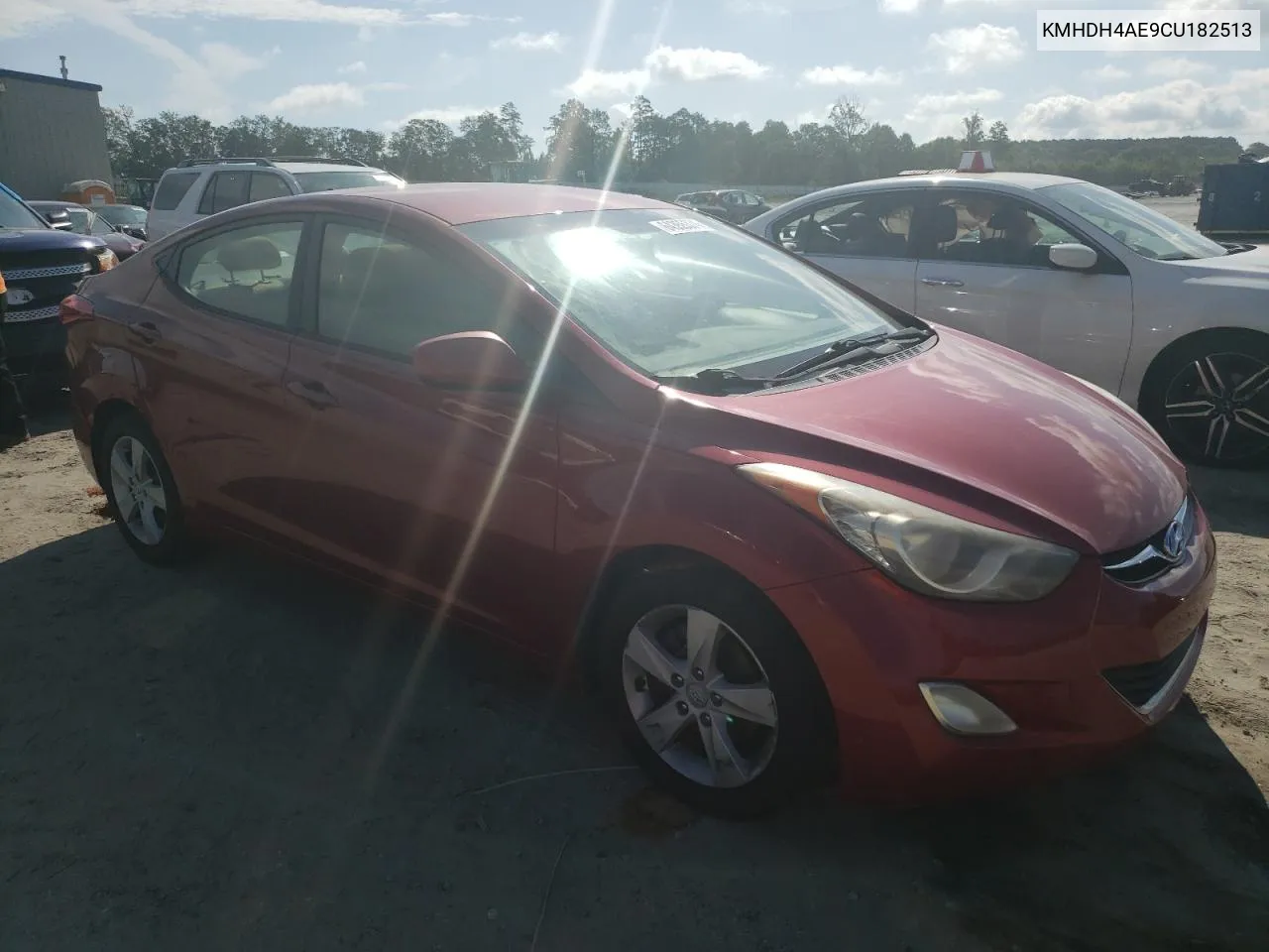 2012 Hyundai Elantra Gls VIN: KMHDH4AE9CU182513 Lot: 64355374