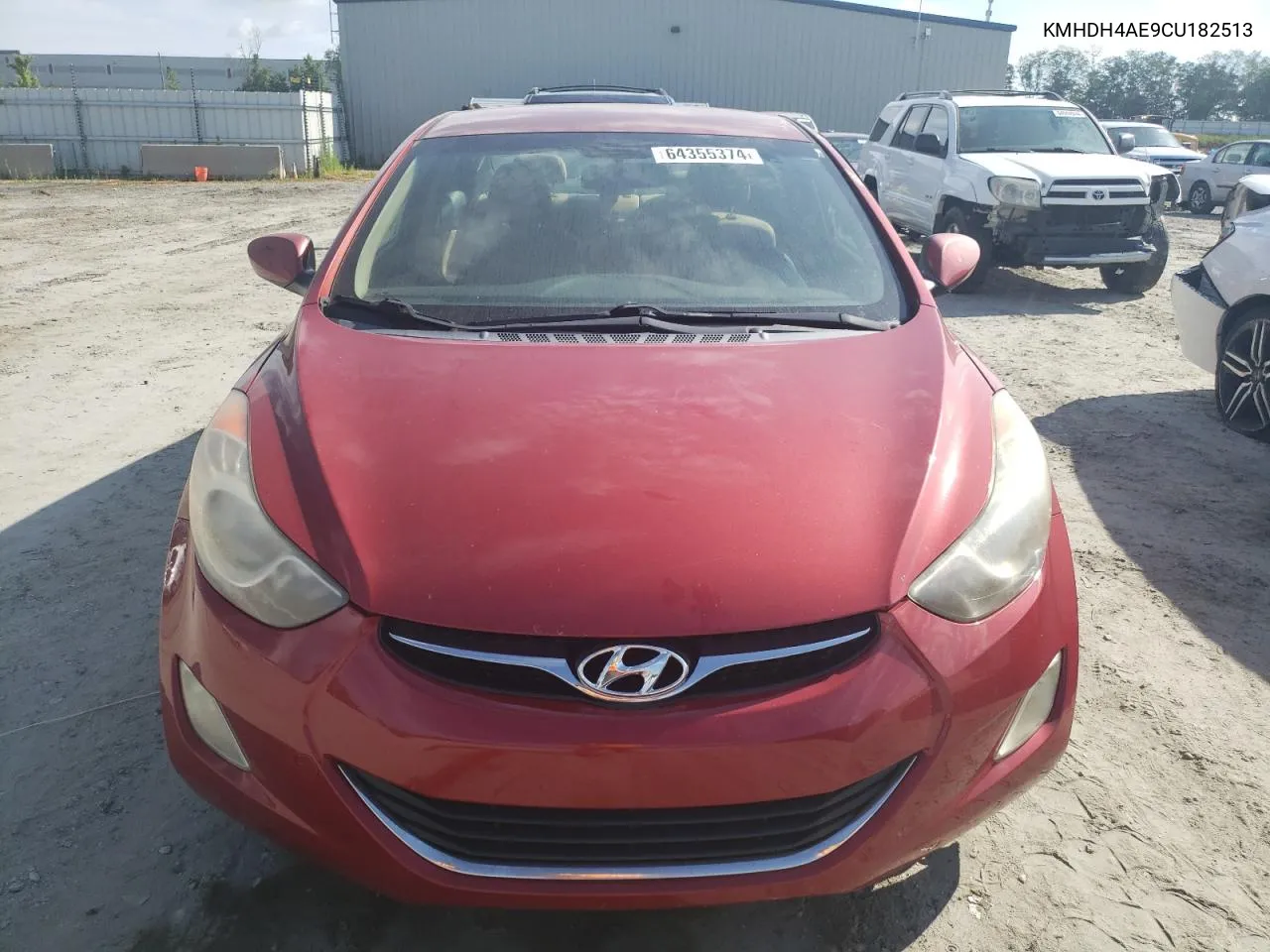 KMHDH4AE9CU182513 2012 Hyundai Elantra Gls