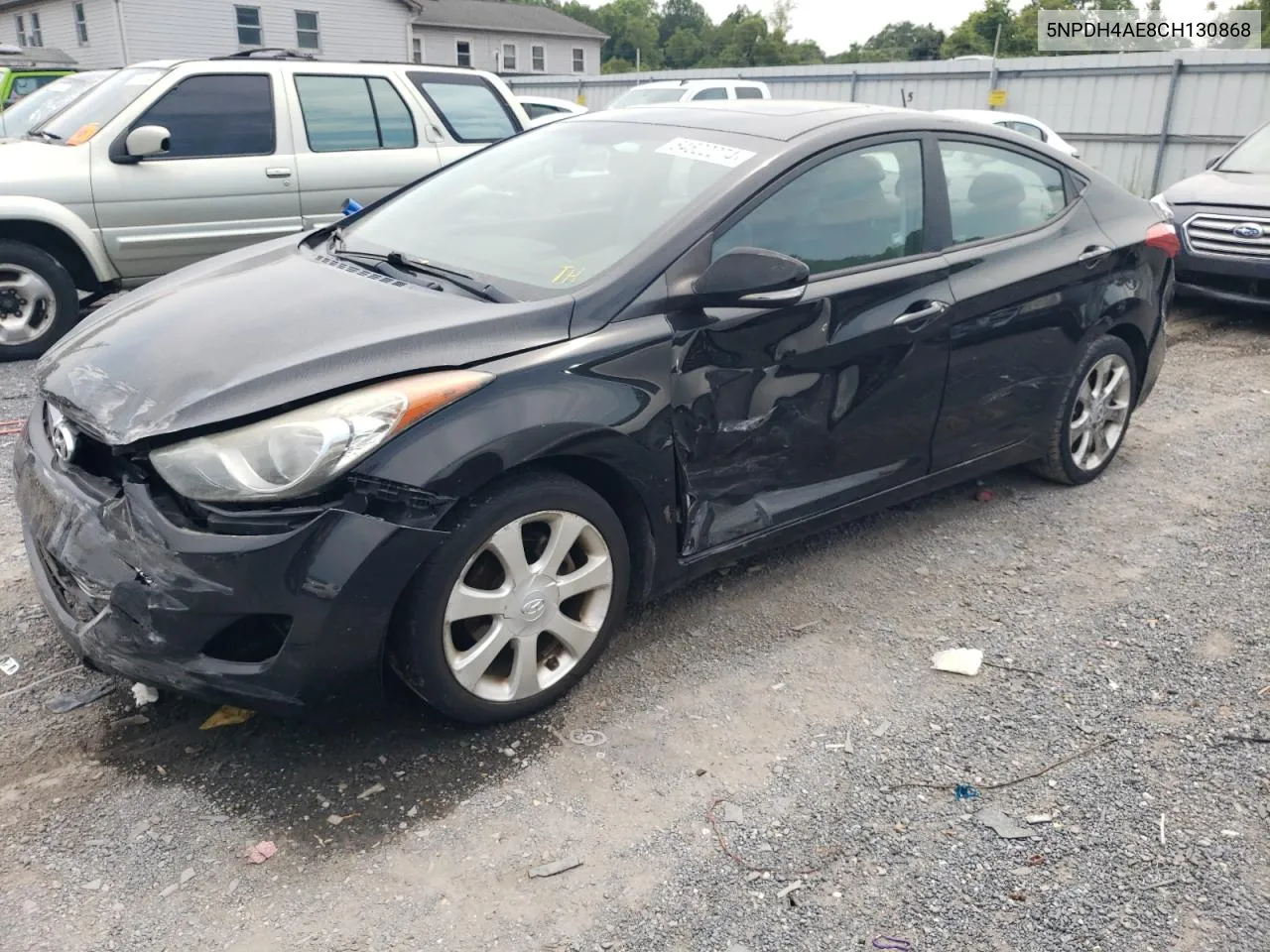 5NPDH4AE8CH130868 2012 Hyundai Elantra Gls